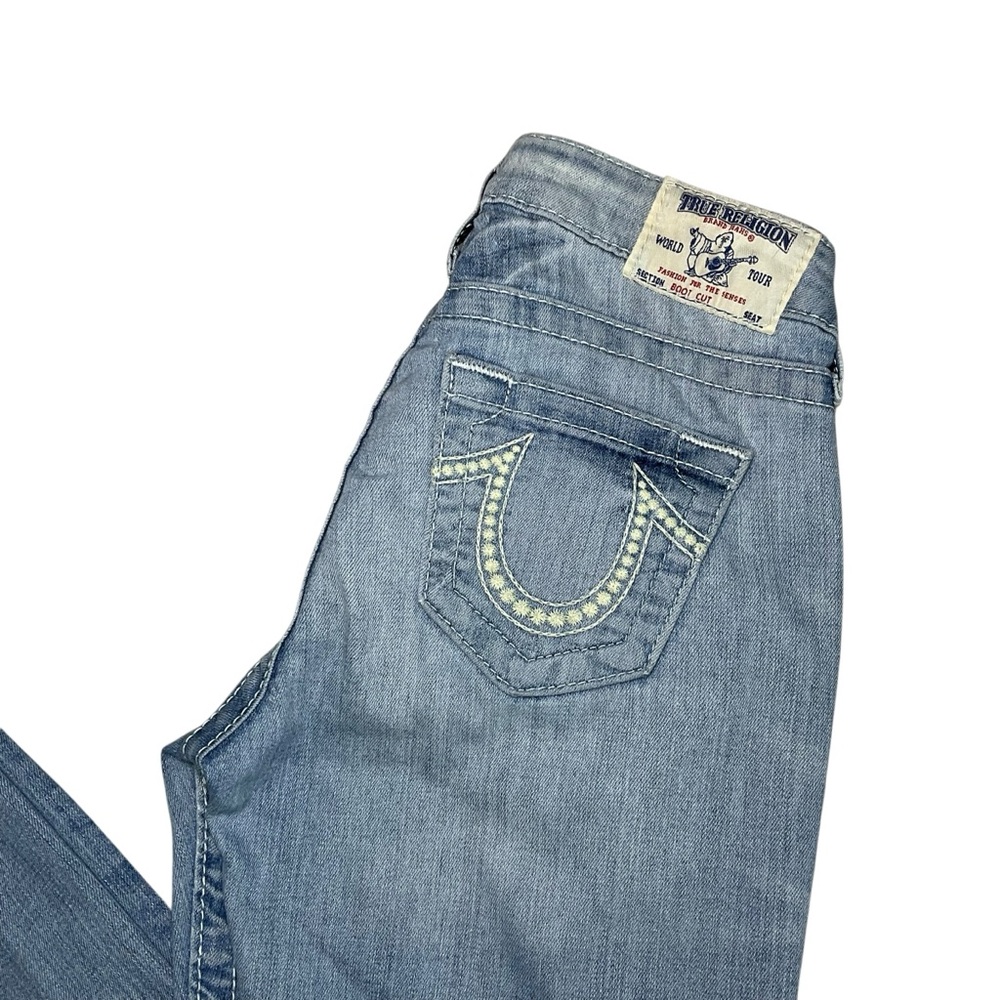 True Religion Women's Boot Cut Jeans - Light Blue